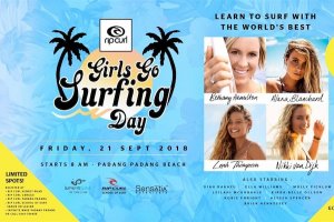 LADIES!!! YUK BELAJAR SURFING DENGAN RIP CURL GIRLS TEAM INTERNASIONAL DI BALI