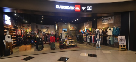  QUIKSILVER  BUKA STORE DI AEON  MALL  TANGERANG