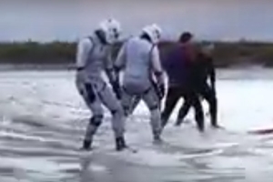 Star Wars Stormtrooper Surf Severn Tidal Bore