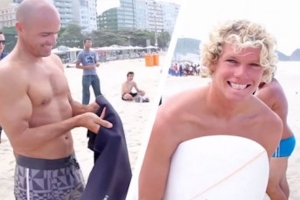 INTIP SESI FREE SURFING KELLY SLATER DAN JJ FLORENCE