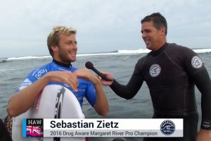 HAWAIIAN SURFER SEBASTIAN ZIETZ KLAIM DRUG AWARE MARGARET RIVER