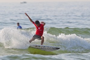 Caption: Rio Waida (IDN) is looking solid to take out the WSL Asia QS this weekend at the Jeep International Hainan Open. Credit: © WSL / Tim Hain