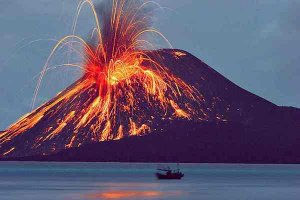 SEJARAH LETUSAN GUNUNG KRAKATAU DAN ASAL MULA MUNCULNYA GUNUNG ANAK KRAKATAU