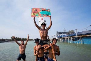 Samuel Pupo memenangkan Quiksilver Young Guns WSL Surf Ranch Showdown