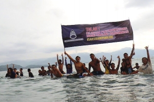 PESELANCAR MELAKUKAN AKSI DEMO TOLAK PEMBANGUNAN PELABUHAN