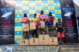 INILAH NAMA NAMA PEMENANG DI RIP CURL GROM SEARCH SERI KEDUA DI CIMAJA