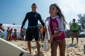 Mick Fanning di sela-sela pertandingan