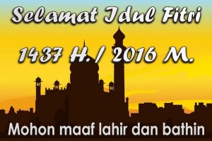 PEMBURU OMBAK MENGUCAPKAN SELAMAT HARI RAYA IDUL FITRI 1437H